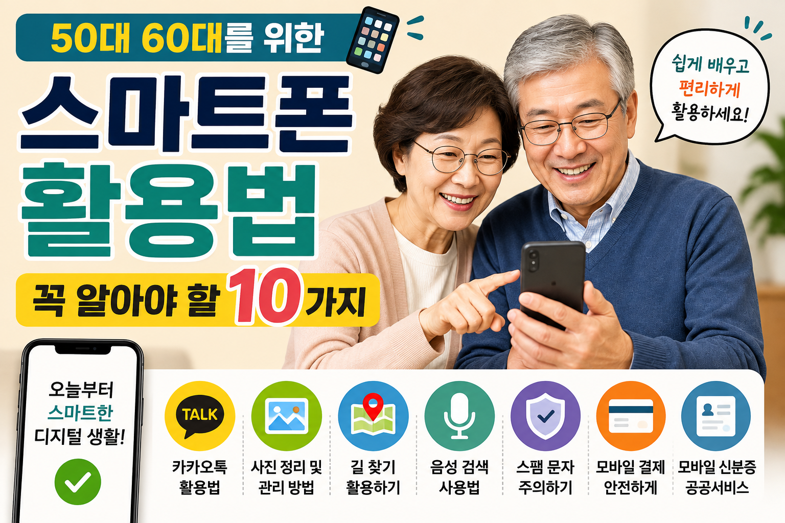 시니어 스마트폰 활용법 10가지